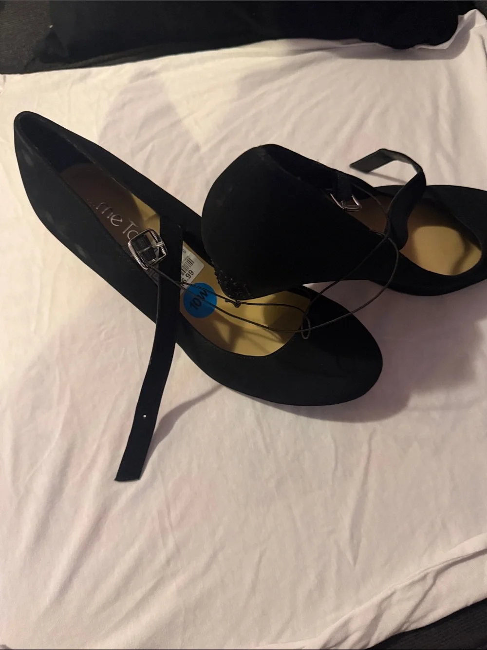 Black Ankle-Strap Women's Pumps